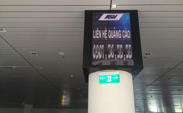 Lắp biển quảng cáo tại nhà ga sân bay Cát Bi Hải Phòng