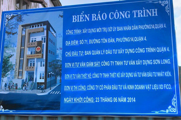 Đơn vị thiết kế biển báo công trình uy tín tại Quảng Ninh