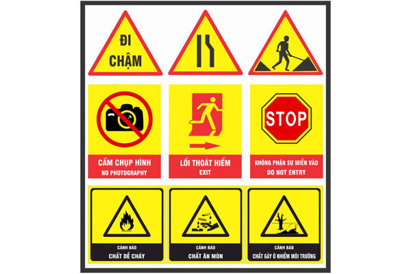 10 Mẫu Biển Cảnh Báo An Toàn Phổ Biến và Hiệu Quả Nhất