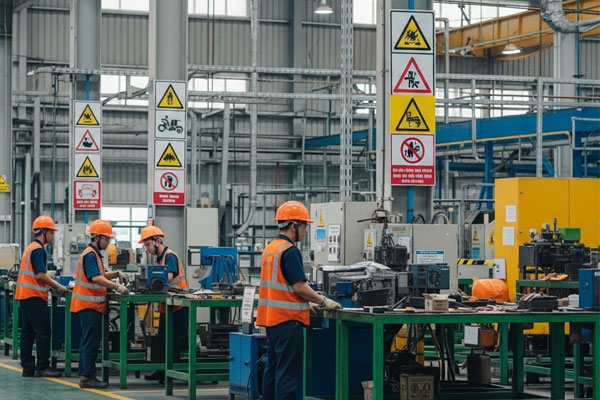 Biển cảnh báo nhà xưởng – Giải pháp an toàn hiệu quả tại Hưng Yên