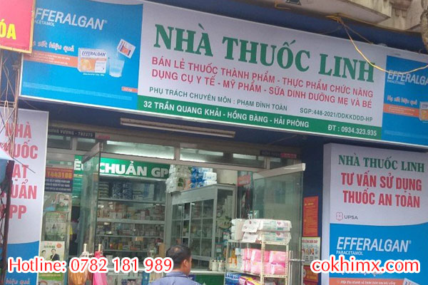 Làm biển quảng cáo nhà thuốc tại Hồng Bàng Hải Phòng