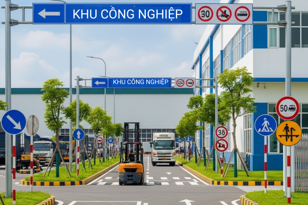 Làm biển báo giao thông tại Bắc Ninh