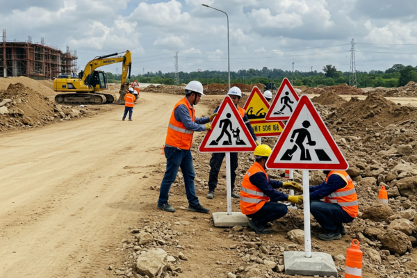 Thi công biển báo giao thông tại Quảng Ninh